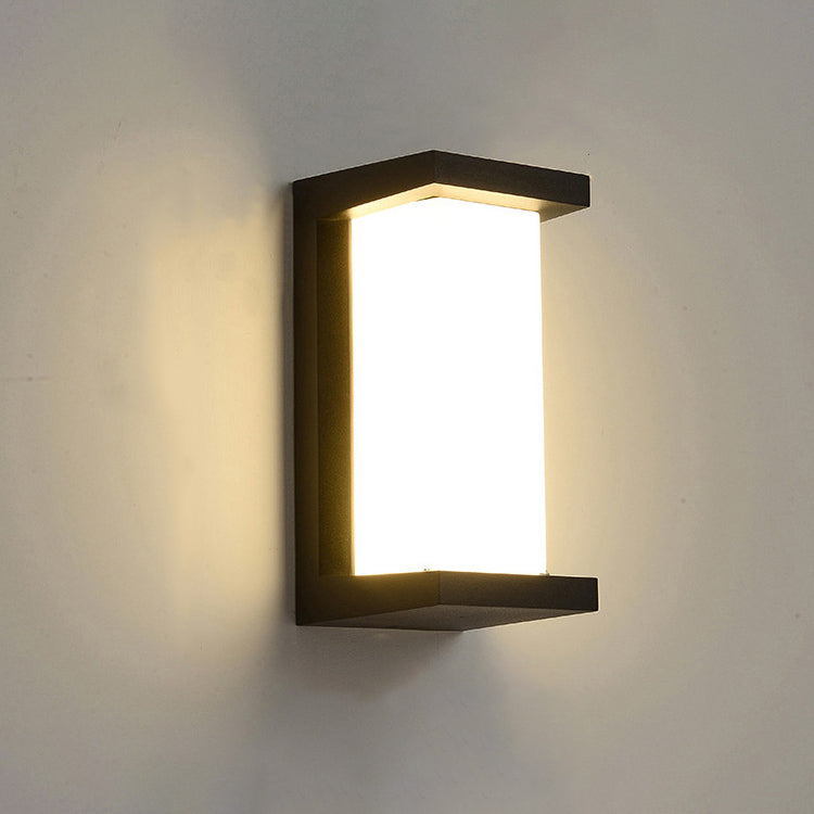 Modern Creative Geometry Aluminum Outdoor Waterproof LED Wall Sconce Lamp | Stornfield