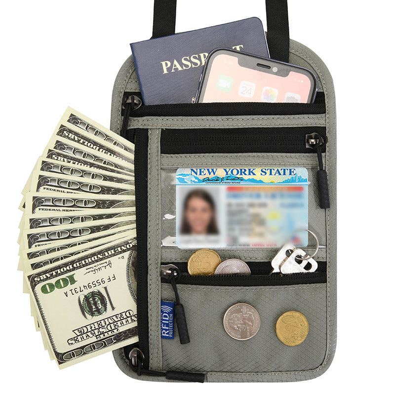 Stornfield | Travel Neck Pouch Neck Wallet with RFID Blocking Passport Holder
