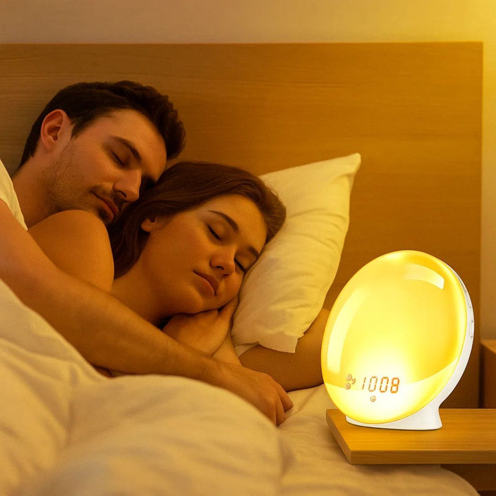 LumiRise | Sunrise Alarm Clock – Natural Wake-up Light – Mood Lighting – Ideal for dark mornings Stornfield