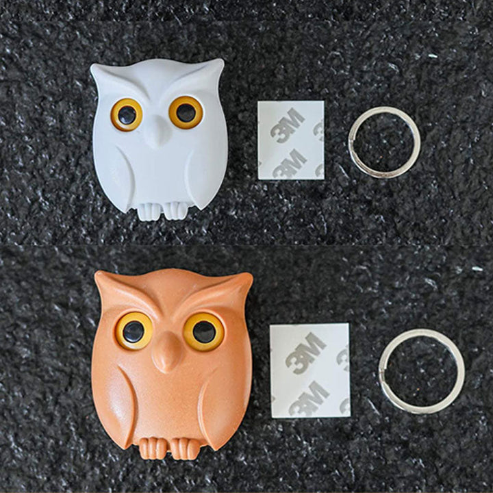 🦉The Key Guard is a Reliable Owl - Cute Owl Keychain with Auto Opening and Closing Eyes | Stornfield