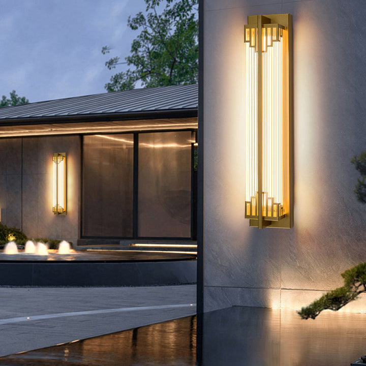 Stornfield | LumaRay Waterproof LED Wall Light | Stainless Steel Glass | Rectangular | Outdoor Terrace Lighting