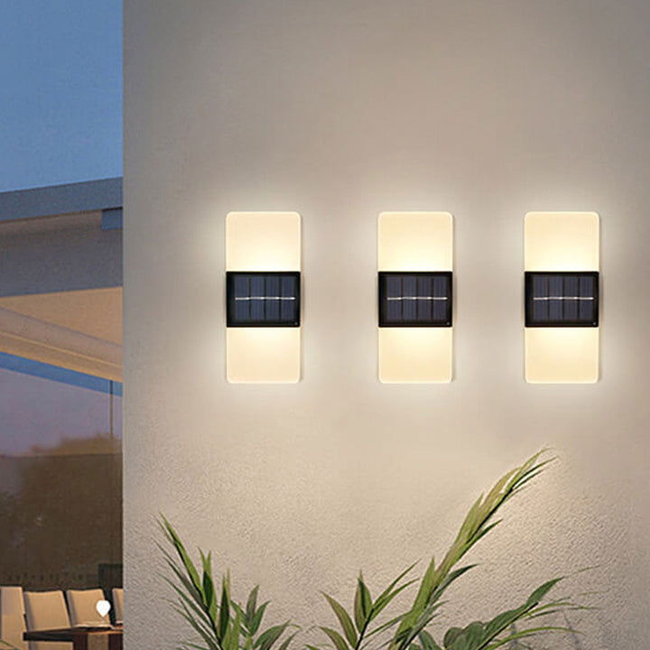 Stornfield | LumaZen Lampe Murale LED Solaire | Résistante aux Intempéries | Éclairage Extérieur Alimenté par Solaire | Décor de Jardin & Patio