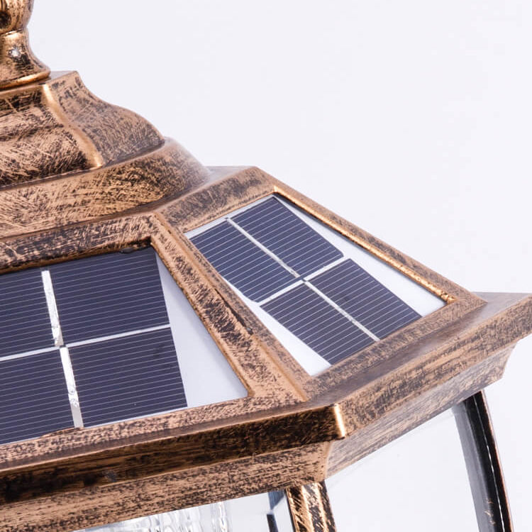 Outdoor Solar Waterproof Aluminum Glass 1-Light Lawn Landscape Light | Stornfield