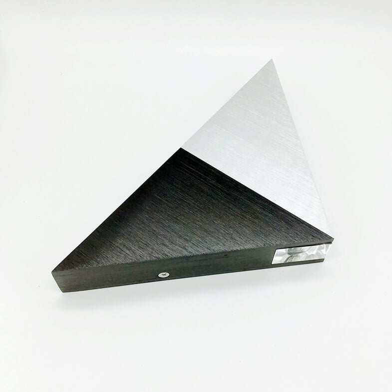 Stornfield | TriLumina Prism LED Wall Sconce | Creative Pyramid Design | Aluminum & Acrylic | Color Light Options