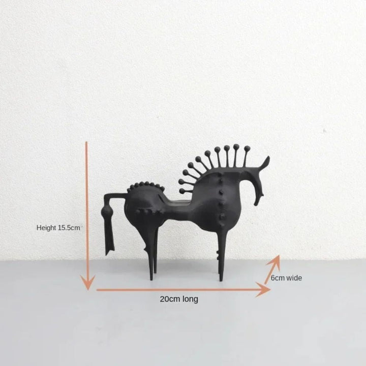 Abstract Metal Horse Sculpture | Stornfield