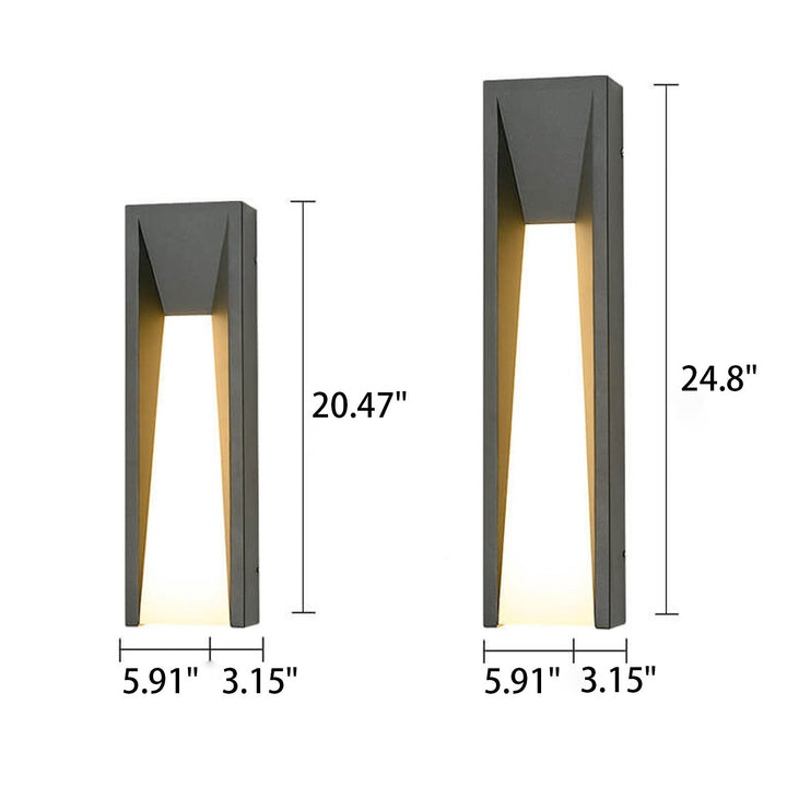 Waterproof Simple Strip Design LED Outdoor Wall Sconce Lamp | Stornfield