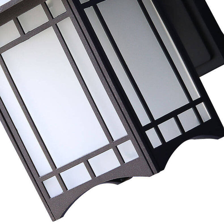 Modern Waterproof Solar Aluminum Chinese Pavilion Shape 1-Light Wall Sconce Lamp | Stornfield