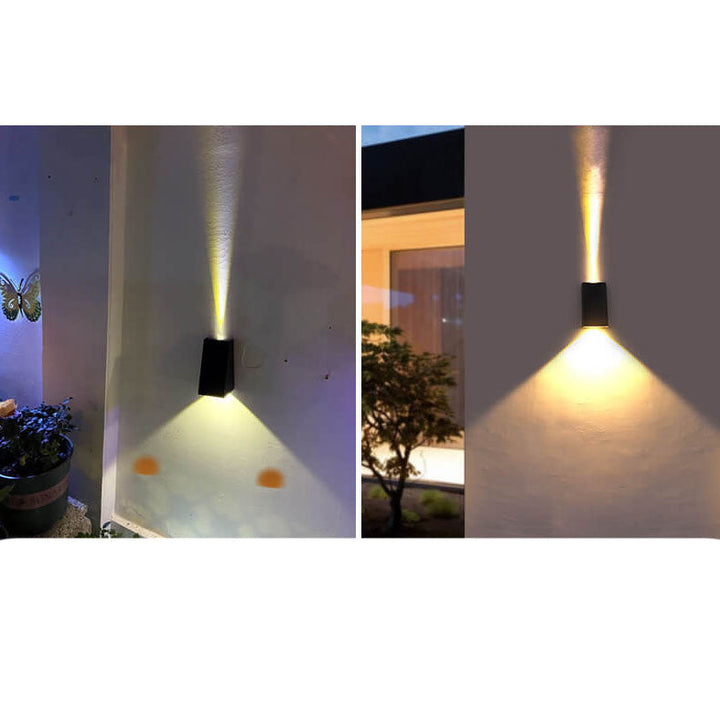 Solar Simple Trapezoid Outdoor Waterproof LED Wall Sconce Lamp | Stornfield