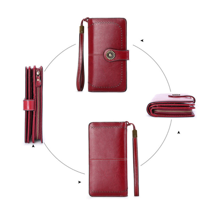 Retro long wallet with large capacity | Stornfield