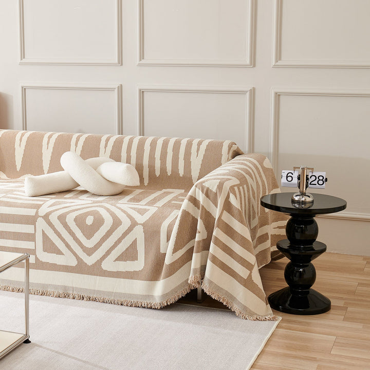 Geometric Boho Style Sofa Cover - Modern, Stylish & Durable Sofa Protection | Stornfield