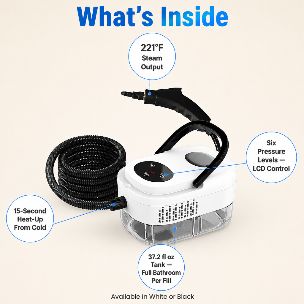 Steam cleaner with high steam temperature | Stornfield