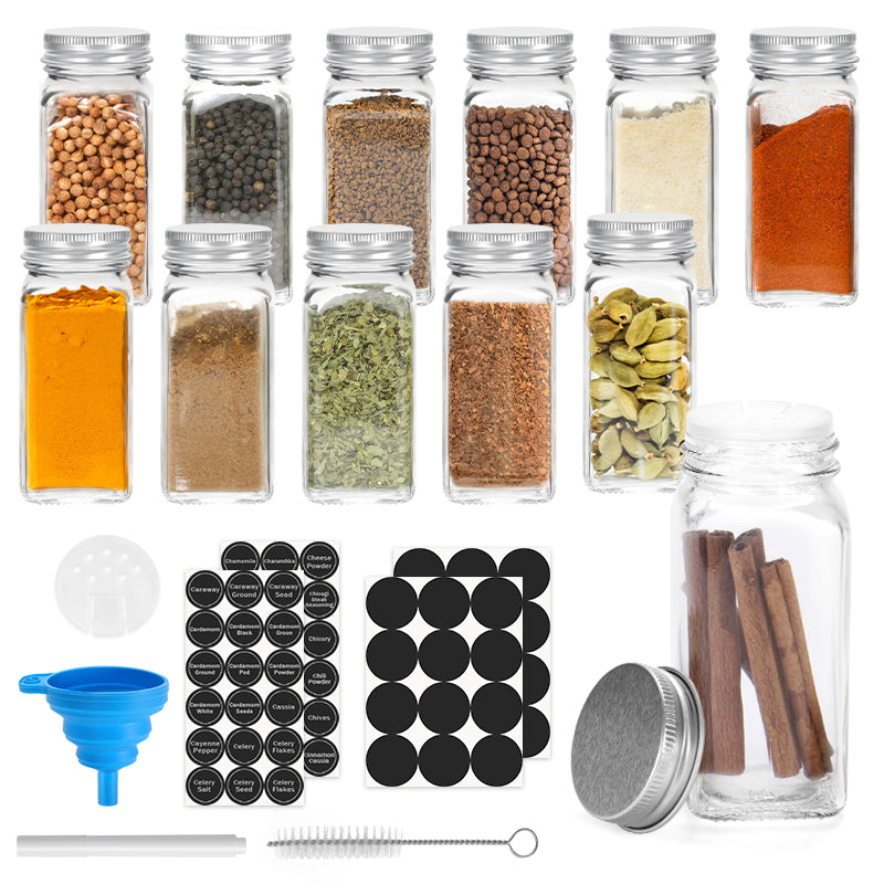 Flip Top Spice Bottle Spice Container 12 Pieces | Stornfield