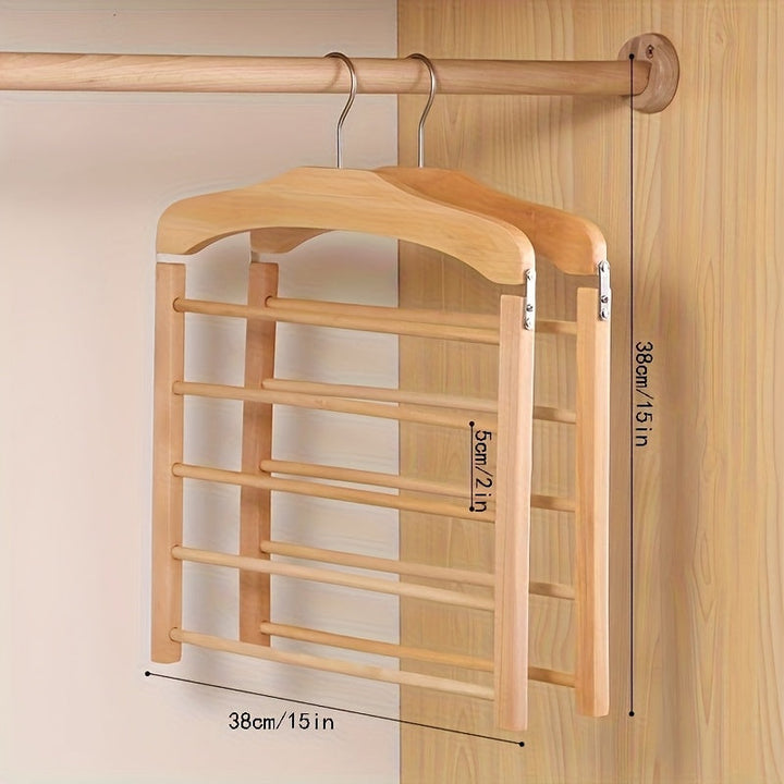 Wood Pants Hanger Multi-Layer 2 Piece Set | Stornfield