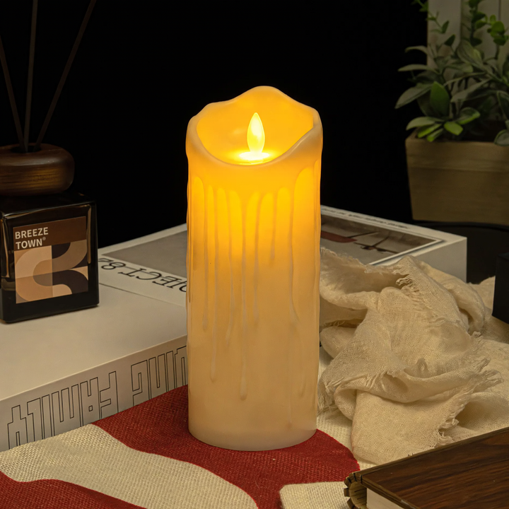 LED Real Wax Look Candle with Flicker Effect