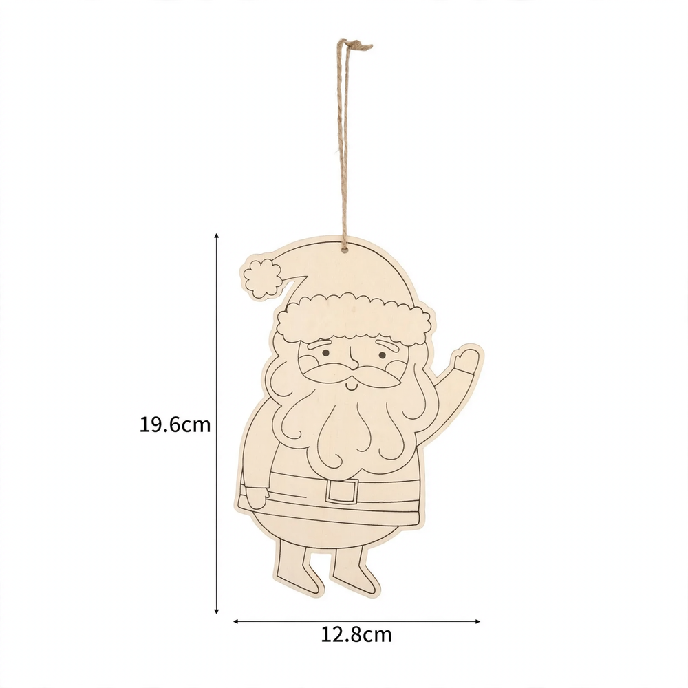 Wooden Gnome Ornament for Christmas Tree