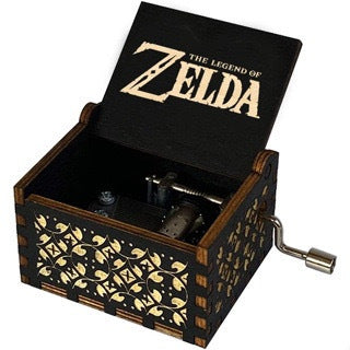 Small wooden music box with UV printing