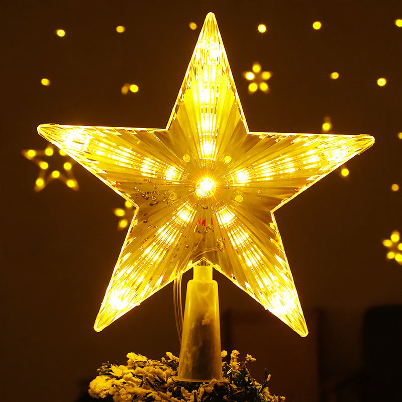 LED Christmas Tree Top Star with Lighting