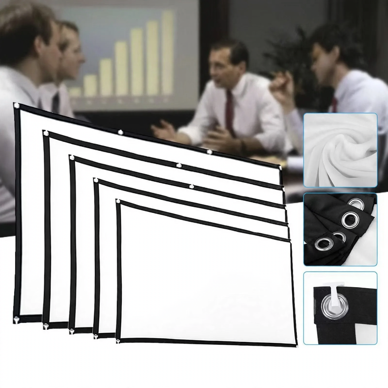 Projection screen, canvas made of sailcloth