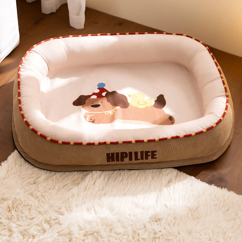 Dog bed, oval, sizes S–XXL, warming
