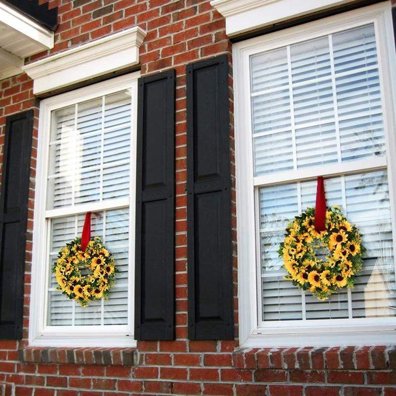 Stornfield | 16'' Artificial Gold Sunflower Wreath