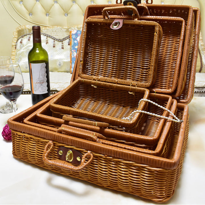 Handcrafted Wicker Storage Case Stornfield