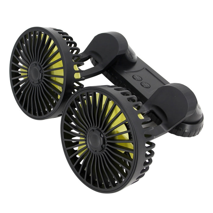 Dual-Head Rechargeable Desk Cooling Fan Stornfield