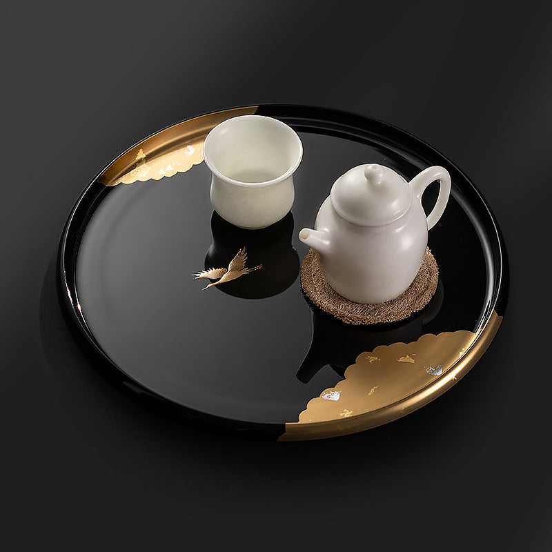 Japanese Handcrafted Circular Cranes Resin Tray | Stornfield