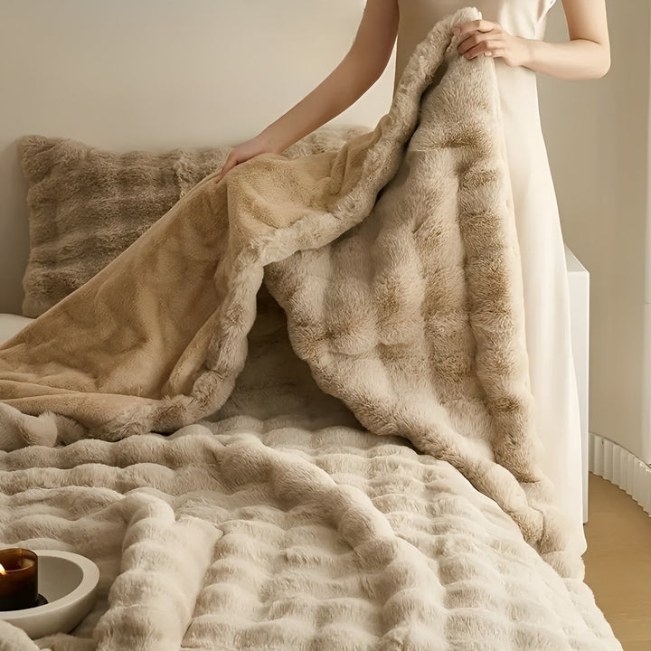 Fleece and fleece Stornfieldanket – Extra soft & warm | Perfect for sofa and bedroom | Stornfield