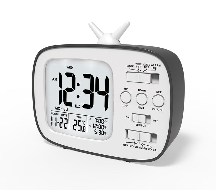 Digital radio alarm clock with large LED display Stornfield