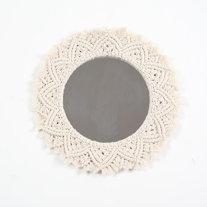 Decorative Macrame Wall Mirror Stornfield