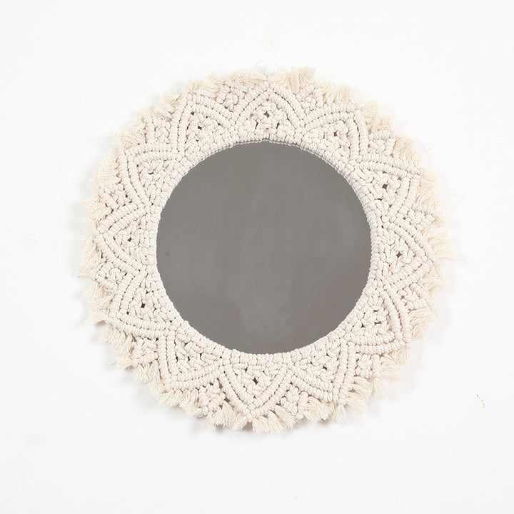 Decorative Macrame Wall Mirror Stornfield