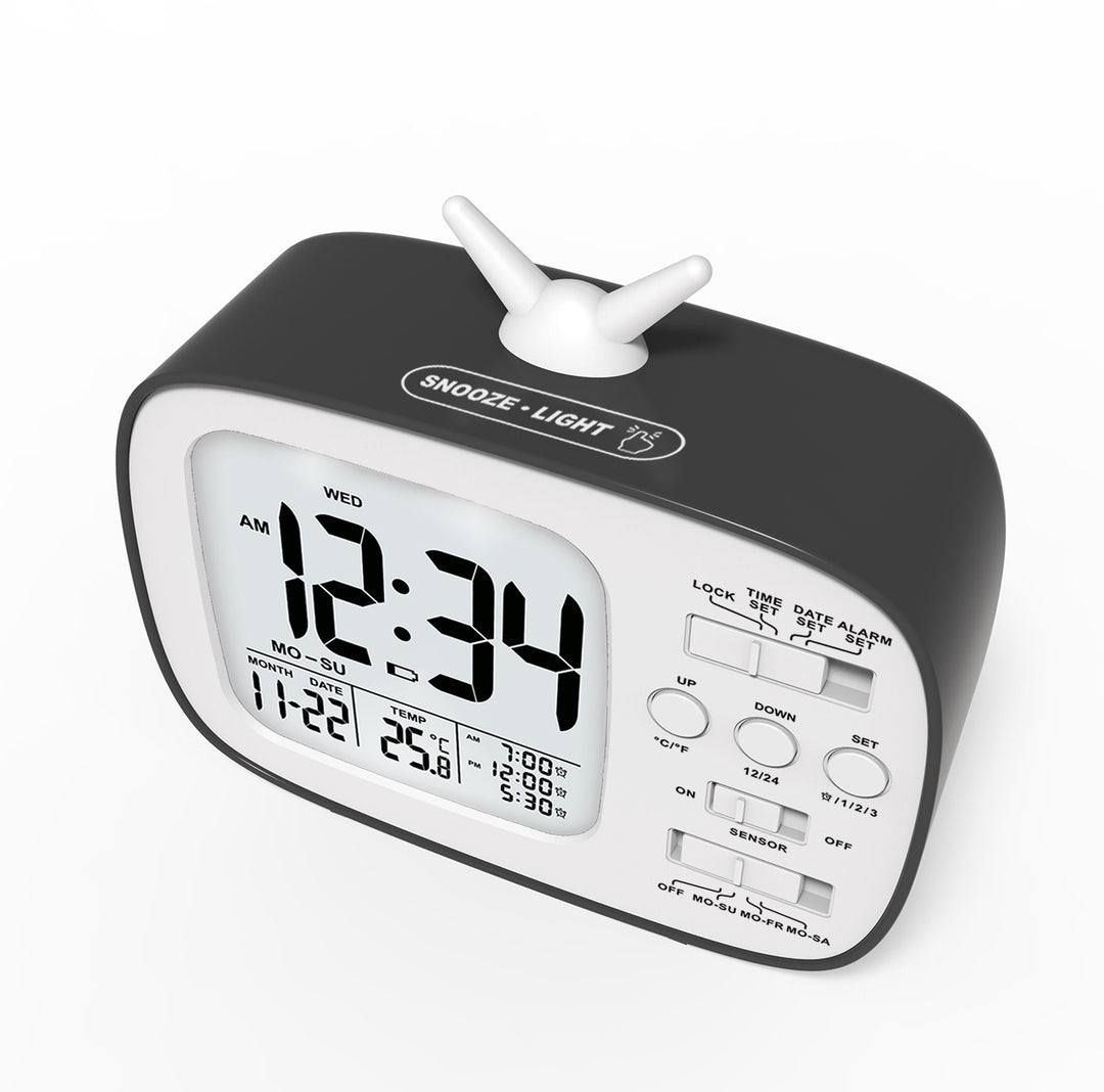 Digital radio alarm clock with large LED display Stornfield