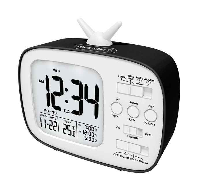Digital radio alarm clock with large LED display Stornfield