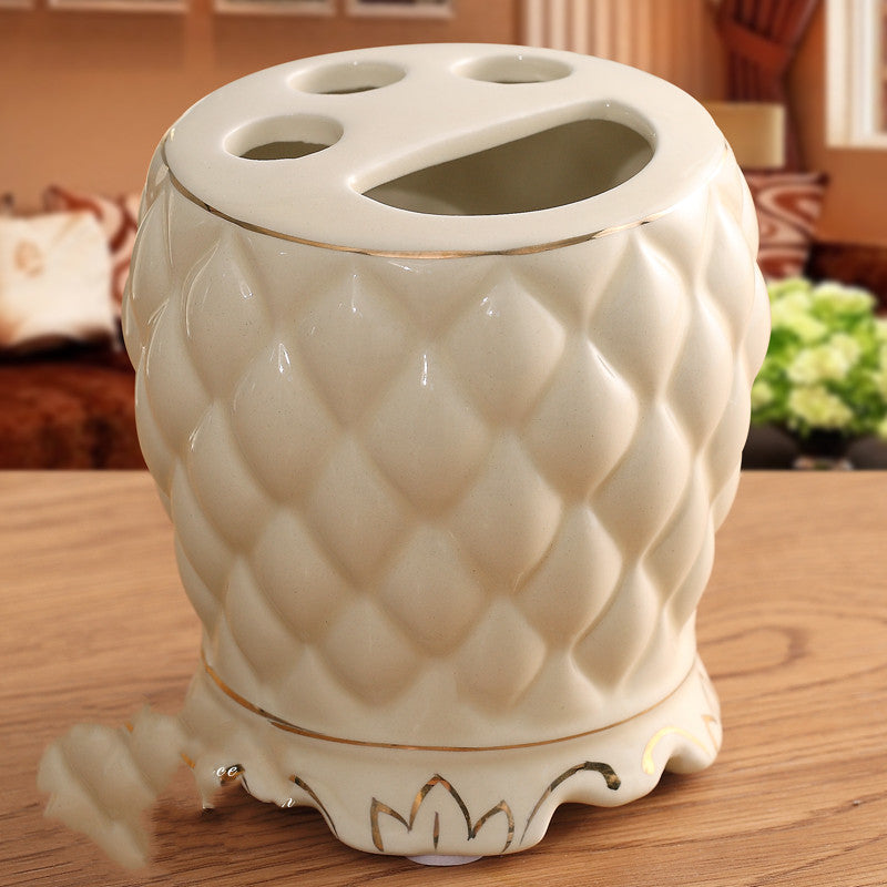 Toilet mouthwash cup set with tray | Stornfield