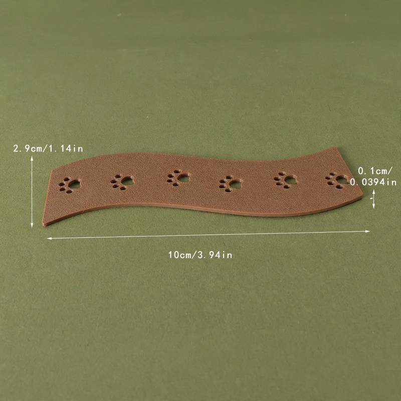Miniature Christmas Footprint Mat for Dollhouses