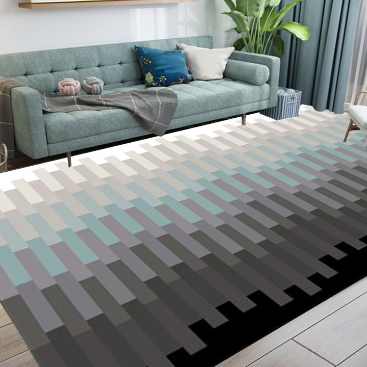 Stornfield | Multicolor Bedroom Rug New Arrivals Geometric Rectangular Rug Machine Washable Polyester Carpet