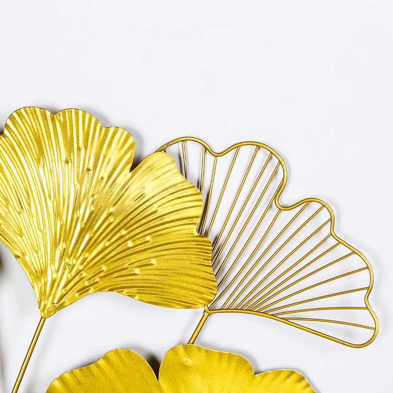 Elegant Ginkgo Leaf Wall Art Sculpture Stornfield 1789208481