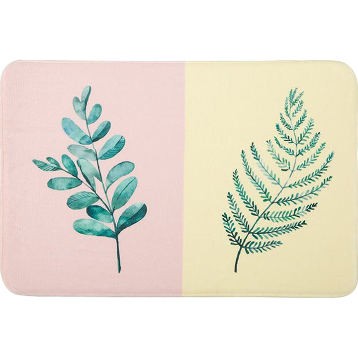 Stornfield | Casual Pink and Yellow Children's Rug with Cactus Aloe Botanical Pattern Non-Slip Polyester Rug for Kids' Room