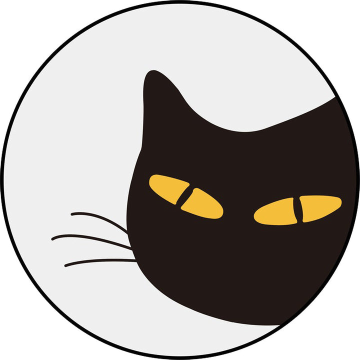 Stornfield | Grey Kids Room Rug Kids Carpet Animal Cat Funny Facial Expression Stain Resistant Polyester Rug