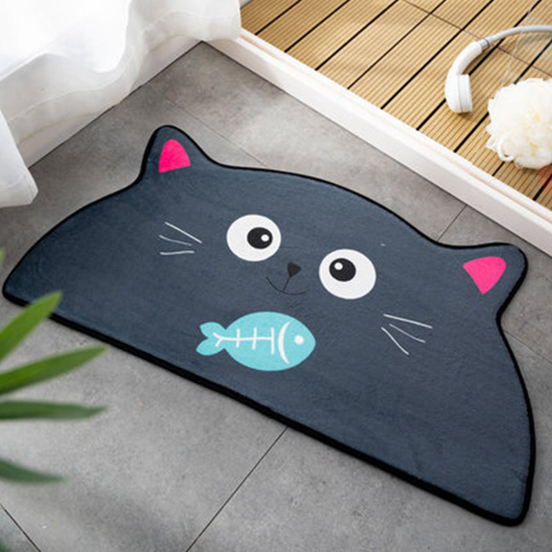 Stornfield | Irregular Orange and Green Animal Pattern Frog Cat Bear Kids Bedroom Rug Friendly Polyester Rug