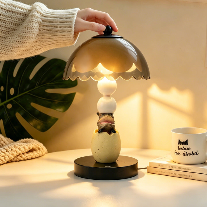 Dinosaur table lamp with color change