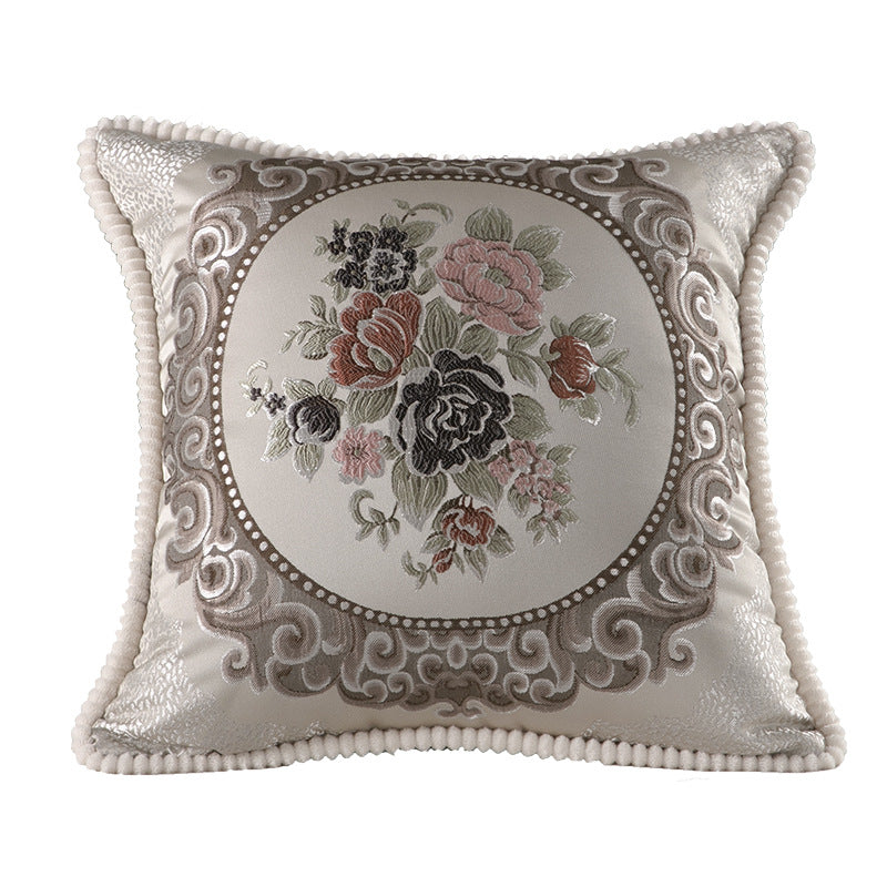 Decorative Embroidered Throw Pillow