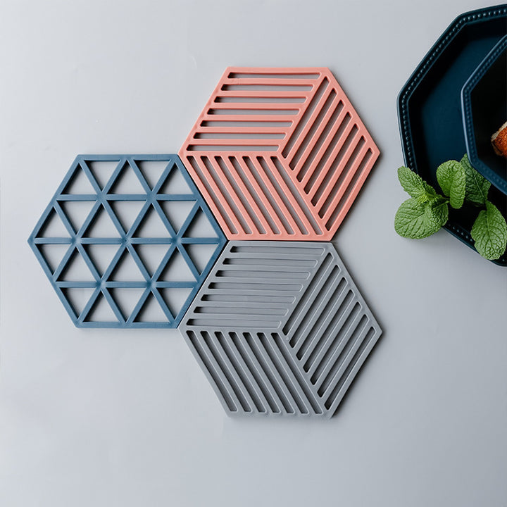 Unisex Silicone Coaster with Modern Geometric Design Stornfield