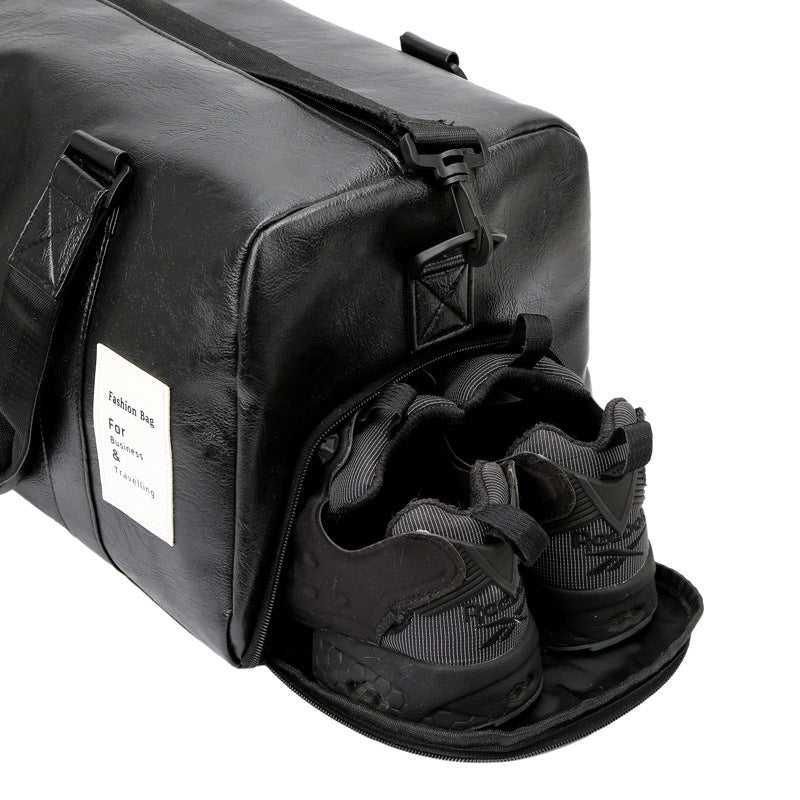 Stylish Leather Travel Duffel Bag Stornfield