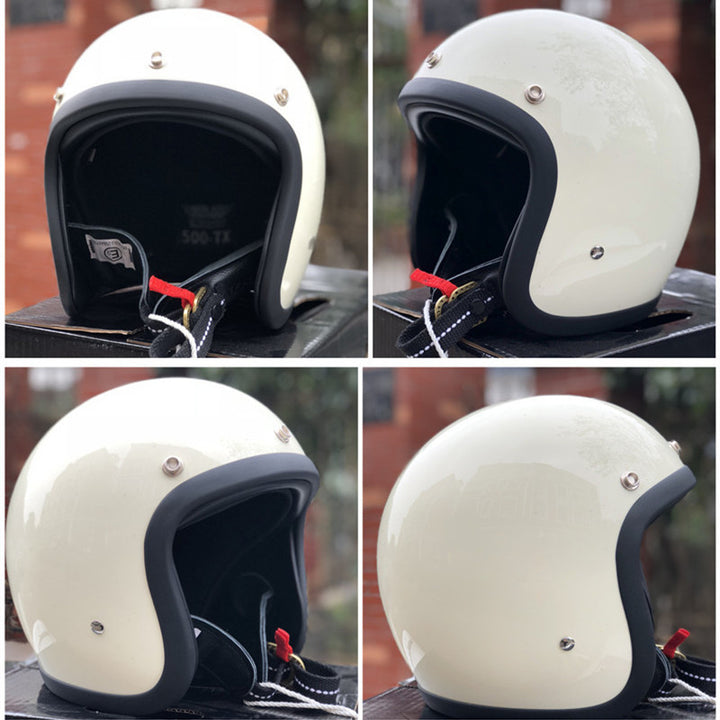 Retro Open-Face Motorcycle Helmet Stornfield