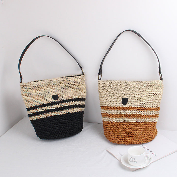 Braided shoulder bag with stylish accent Stornfield
