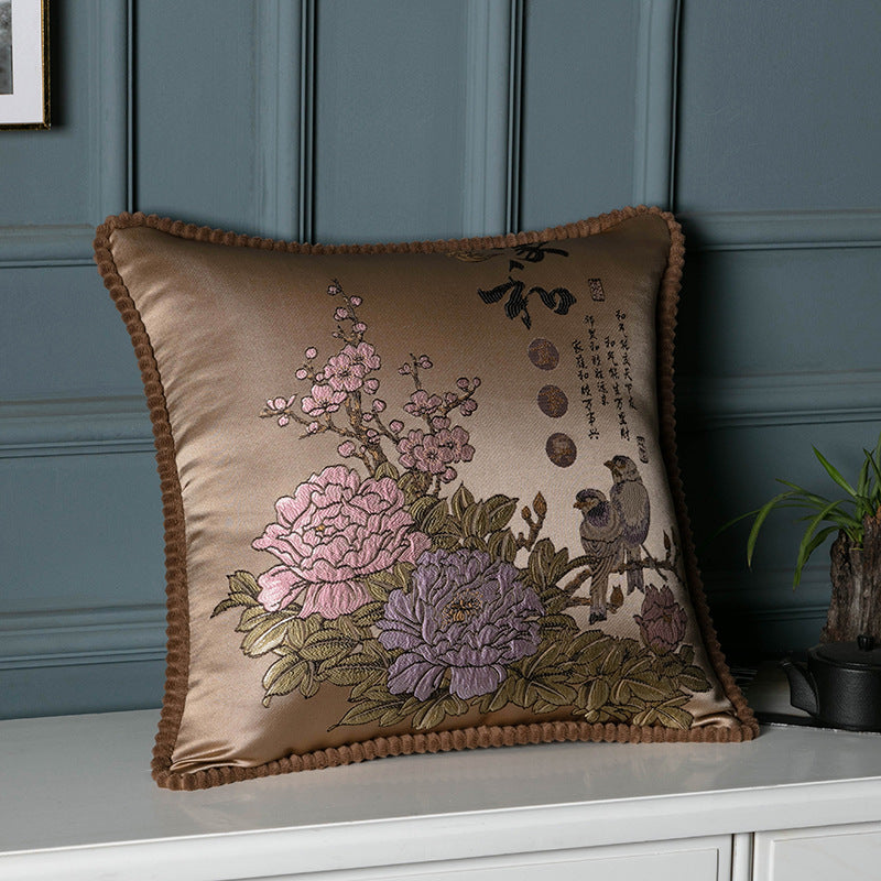 Decorative Floral Throw Cushion