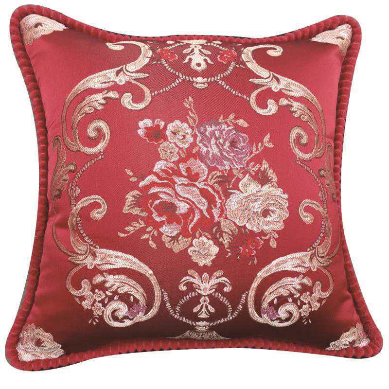 Decorative Embroidered Throw Pillow