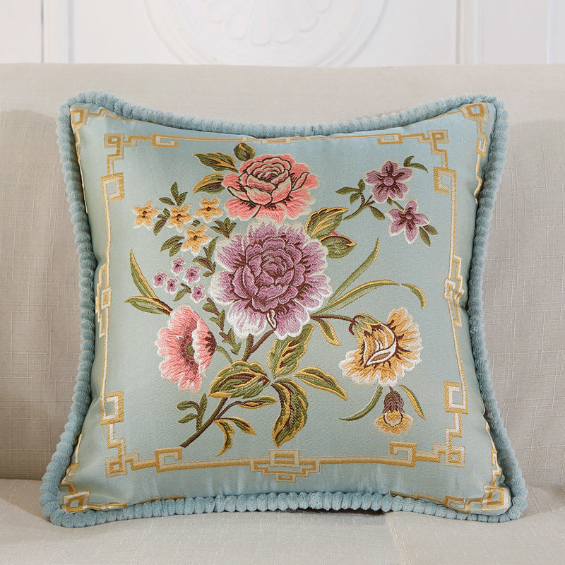 Decorative Floral Throw Cushion