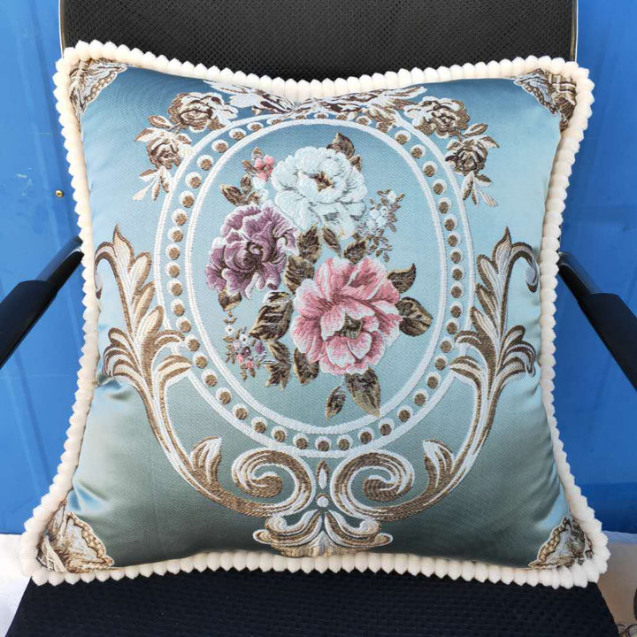 Decorative Floral Throw Cushion
